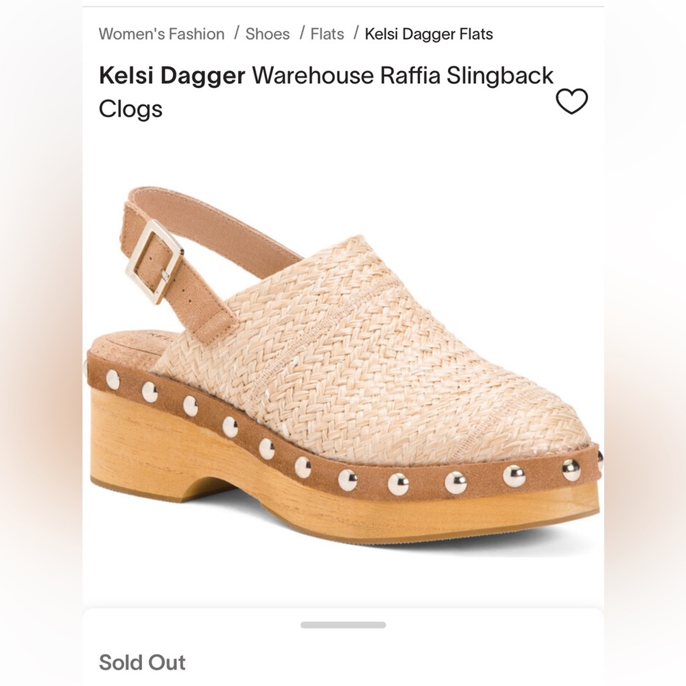 Kelsi Dagger warehouse raffia slingback clogs